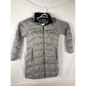 Eddie Bauer Jacket Womens Medium Down Insulated Winter Parka Faux Fur Hood